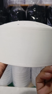 peci putih fiber kokoh tinggi 7 cm