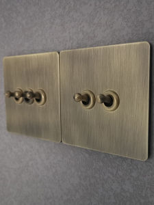 PIALT | Antique Style Brass Finish Pull Switch Socket