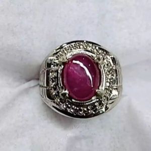 Cincin batu permata Ruby mozambiq