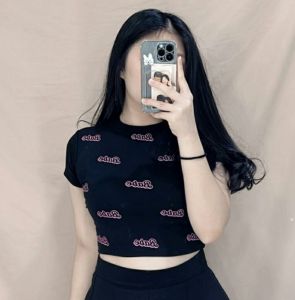 SH - COD Babe Knit RIB Crop Top Fashion Wanita Terbaru