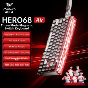 AULA | Wireless Tri-Mode Magnetic Switches Mechanical Gaming Keyboard