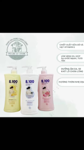 Sữa Tắm E100 Chiết Xuất Hoa Hồng sữa dê silky 520g 800g 12kg Dưỡng Ẩm Làm Mềm Dưỡng Trắng Da