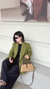 Women Suede LeatherTote Bag Soft Matte Cowhide Handbag Casual Top Handle Shoulder Crossbody Bag Large Capacity Commuter Bag New
