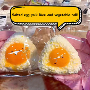 New Handmade Silicone Simulated Squishy Egg Rice Ball Mochi Taba Squishy Fidget Toy Relief Squeeze Creative Rebound Toys
