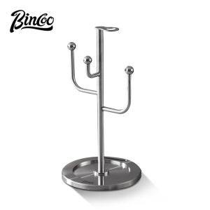 Bincoo ấm moka Giá phơi 304 stainless‑steel Bình đựng cà phê lưu trữ chủ đặc biệt cà phê Kệ xếp