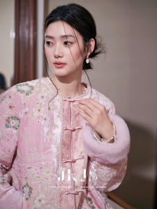 JK＆JS | Silk Velvet French Beaded Embroidery New Chinese Style Winter Coat