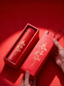 HUOYANDING | Custom Logo Pattern Engraving Smart Temperature Display Insulated Cup