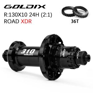 GOLDIX | GOLDIX New Lightweight R310 20/24 Hole Ratchet 36T V-Brake Hub Is Suitable for SHIMANO and SRAM 11/12 Speed Bicycle Accessories