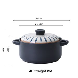 ZHIZHOU | Ceramic Hand-painted Pot for Stewing Soup and Clay Pot Rice at Home