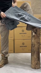 【ส่วนลดหลายชิ้น】IX9 กางเกงคาร์โก้แบบยืดหยุ่นแห้งเร็วกันน้ำสำหรับผู้ชาย กางเกงยุทธวิธีหลายกระเป๋า