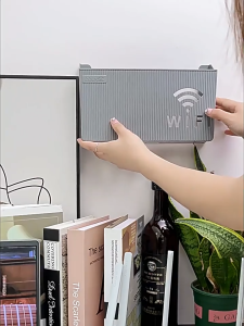 Wall Mounted Router Storage Rack No Drill Router Organizer TV Set-top Storage Box Wireless WlFl