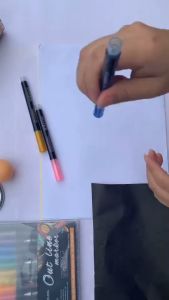 12/24 Colors Fantasy double-line pen color hand account pen metal pen outline pen hand-painted Fluorescent Marker Pen 文具手账双线轮廓笔