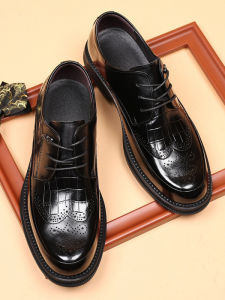 Autumn New Cow Leather Business Wedding Shoes for Men