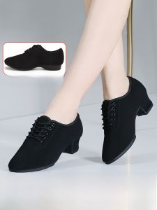 Professional Oxford ผ้ารองเท้าเต้นรําแบบละตินสําหรับผู้หญิงผู้ใหญ่ Soft Sole ครูรองเท้าเต้นรําสําหรับเต้นรํารุ่นใหม่