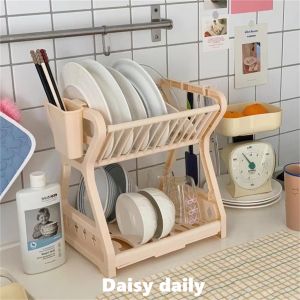Desktop Organizer Shelf Office Kitchen Storage Rack Ins Style Student Dormitory Bookshelf Large Bedroom Cup Holder Arrangement
