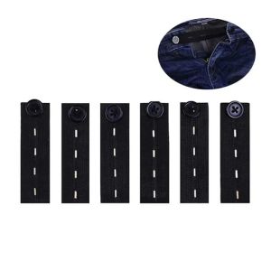 2PCS Belt Tight Trousers Jeans Waist Extenders For Pants Button Skirts Garment Button Hooks No Sewing
