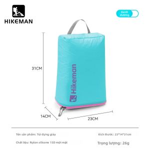 HIKEMAN | Túi Đựng Giày Chống Nước Hikeman Dành Cho Cắm Trại Ngoài Trời Du Lịch Túi Đựng Đồ Cầm Tay Riêng Biệt Màu Xanh Vàng Đen