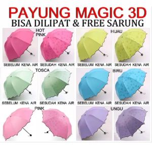 Payung Magic 3D / payung lipat