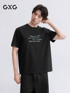 GXG | Washed Finish Round Neck Regular Fit Mens T-Shirt