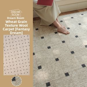 Customizable Size Vintage Style Wool Blend Carpet