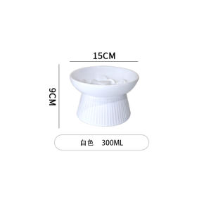 Bát Ăn Bằng Gốm Cao Cấp Cho Chó Và Mèo Thiết Kế Chống Nghẹt Ức Tính Chất Chậm Ăn Chống Trượt Vỏ Bảo Vệ Cổ Bát Ăn Sáng Tạo Dễ Thương