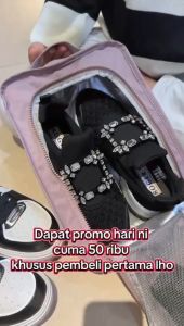 Grosiran Omygoose Pioma Tale Tas Sepatu Wanita / Tas Traveling Shoes Bag Organizer