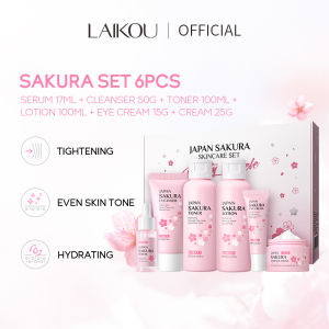 LAIKOU Cherry blossom skincare set of 6 pieces