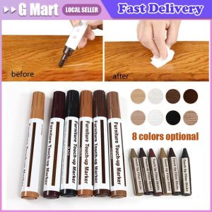 ⭐【LazTop Seller】Wooden Furniture Repair Pen Touch Up Markers & Filler Sticks Wood Scratch Restoration Kit Patch Paint Pen Wood Composite Repair Furniture-Repair-Marker