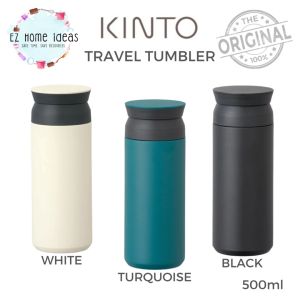 KINTO Travel Tumbler 500ml - Made in Japan. Original. Container - Jug - Water Bottle - Outdoor - Beverage Drinking Bottle - Handy - Convenient - Easy to carry - Camping - Sport Bottle - Vacuum Bottle - 6 hours Hot and Cold - Compact Bottle