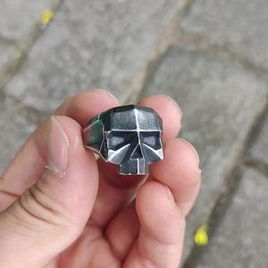 2023 Punk Rock Đầu Lâu Nhẫn Nam 316L Thép Không Gỉ Vintage Trang Sức Teen Bạn Trai Tặng Thời Trang Cưới Ban Nhạc Họa Tiết Đồng Hồ