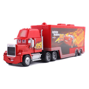 Disney Pixar Cars 95 Lightning McQueen Container Trucks Mack Toy Car Ramirez Racing 1:55 Die Cast Model Children Birthday Gifts