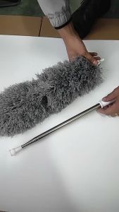 280cm Extendable Feather Duster Extra Long Handle Bendable Microfiber Feather Duster Fan Cupboard Cleaner Telescopic Pole Handle Dust Cleaner Home Cleaning Brush Sweeping Ceiling Dust Artifact