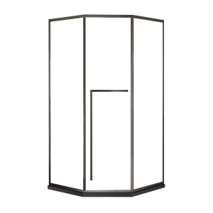 SSWW | Stainless Narrow-Edge Diamond-Shaped Shower Enclosure