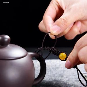 Hand-Woven Teapot Rope Yixing Clay Teapot Lid Rope Yixing Clay Teapots Rope Kung Fu Tea Ceremony Rope Tied Pot Rope Tea Cup Rope Drop-Resistant