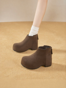 Josiny | Heel-increased Warm Fur-lined Boots