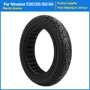 10x2.125 Thickened Solid Tire Hollow Explosion Proof Tyre for Segway Ninebot F20 F30 F40 Electric Scooter Stab-proof Wheel Tires
