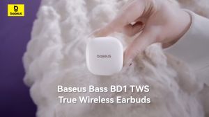 Baseus Bass BD1 TWS True Wireless 5.4 Super Bass P55 Splash-Resistant Earbuds Mini&Portable Snug Fit Earphone