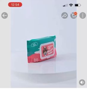 80 Sheets Baby Wet Wipes: Soft & Convenient Cleaning Solution