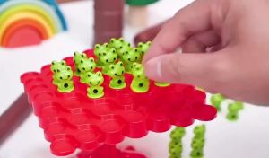 Kids Frog Stackable Balance Tree Toy Thinking Training Puzzle Toys Educational Parent-child Interaction Table Game Toys