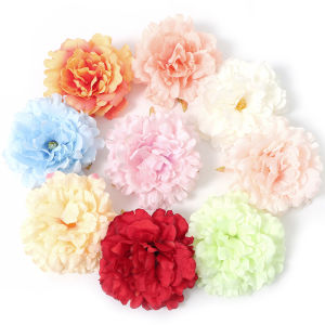 1PC 14 ซม. ดอกไม้ประดิษฐ์หัวบ้านงานแต่งงานปาร์ตี้ดอกไม้ผนังพื้นหลังตกแต่งผ้าไหมดอกไม้ปลอม DIY Garland Bride Wreath งานฝีมือ Headdress ของขวัญตกแต่ง จำลองหัวดอกไม้