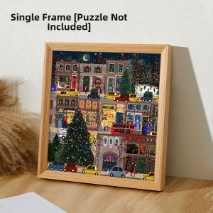 Framed Wooden Base Puzzle Wall Mountable