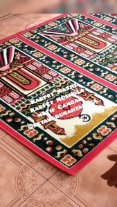 Karpet sajadah masjid warna merah | ukuran 3 sampai 6 sajadah bahan sangat tebal dan kuat