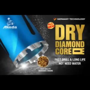 AKODA DRY CORE BIT( SDS PLUS )Heavy Duty Concrete Diamond Core Drill Bit