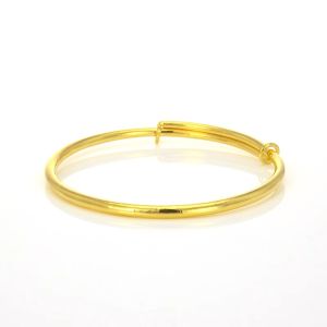 Chow Sang Sang 周生生 999.9 24K Pure Gold Essence Delicate Minimalist Adjustable Bangle for Women & Men 09218K Price-by-Weight