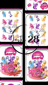 Little Pony Cake and Cupcakes Toppers (Machine cut Waterproof) Birthday Party Decorations