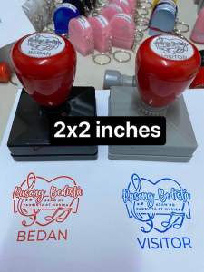 HA PLASTIC HANDLE 2X2 INCHES PERSONALIZED STAMP