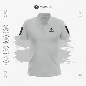Madaha Polo shirt Kaos Kerah Dry fit Pria Olahraga Lari Running Golf Gym Fitness