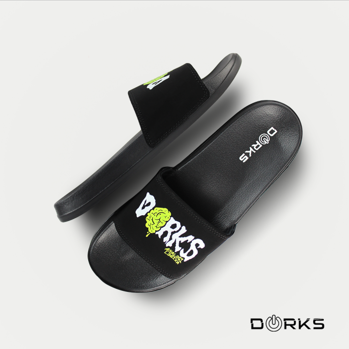 Dorks Green Lantern - Sandal Slop Casual Pria Wanita Sendal Selop Slipper Anti Licin Original Dorks