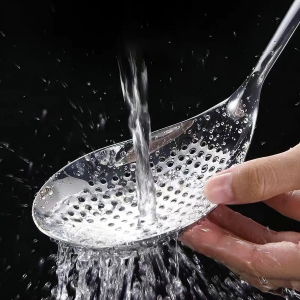 Muỗng Cán Cong Inox Muỗng Múc Canh Inox Cán Cong Trơn Đa Năng Bền Đẹp Tiện Lợi BEAU4