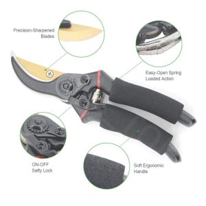 Pruning Shears Gunting Dahan Bunga Ranting Stek Alat Potong Dahan Garden Scissors Gunting Taman Sk5 Stainless Steel 35mm Bukaan Besar